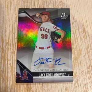 Topps Bowman platinum autograph card JACKKOCHANOWICZ トップス ボーマン 直筆 サイン カード auto MLB baseball 野球 エンゼルス