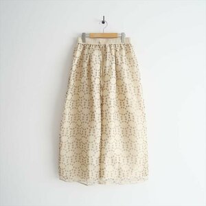 2024SS今季 / 未使用 / BUNON ブノン / Khadi Silk Organdy & Embroidery Layered Pants パンツ L / BN2417 / 2405-0513