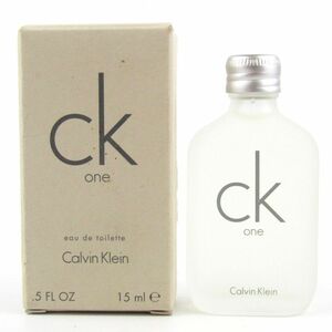 カルバンクライン シーケーワン オードトワレ ck one EDT ほぼ未使用 箱ダメージ有 香水 レディース 15mlサイズ Calvin klein