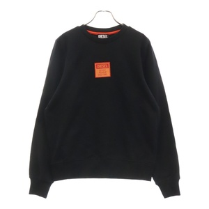 DIESEL ディーゼル S-GINN CREW E2 SWEAT SHIRT クルーネックスウェットトレーナー ブラック A06561 0JFAV 9XX