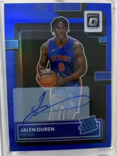 donruss optic Jalen Duren Auto