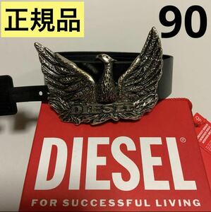 洗練されたデザイン　ディーゼル　DIESEL　レザーベルト　Phoenix Belt　90　X10085 P0503　正規品　新モデル