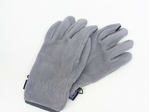 P604-N41-1189◎ Patagonia パタゴニア フリースグローブ 手袋 グレー メンズ ファッション小物 現状品3◎