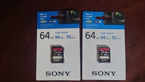 ◆新品未開 SONY(ソニー) HighSpeed SDカード UHS-Ⅰ SF-64UX2 64GB SDカード