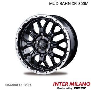 INTER MILANO/インターミラノ MUD BAHN XR-800M シビック FC1 ホイール 1本【16×6.5J 5-114.3 INSET42 マットブラック/リムポリッシュ】