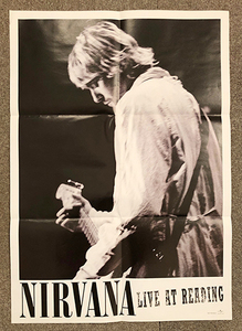 ■90’s 新品 デッドストック NIRVANA KURT COBAIN LIVE AT READING 非売品 ポスター ニルヴァーナ カートコバーン 90年代