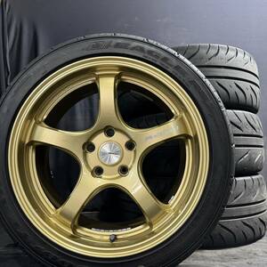 スーパー美品★ほぼ新品?! 2023年製 Weds Sport 18インチ 245/40R18 Goodyear Eagle RS sports 4本セット　スバル　インプレッサ　STI WRX