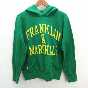 y■伊製■フランクリン マーシャル/FRANKLIN MARSHALLスウェットパーカ■緑【 メンズXS 】MENS/6【中古】