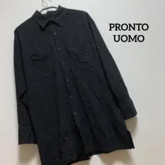 PRONTO•UOMO プロントウォモ 長袖 シャツ ジャケット ストライプ