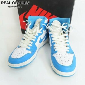 【観賞用】NIKE/ナイキ AIR JORDAN 1 RETRO HIGH OG UNC/エア ジョーダン 1 レトロ ハイ オリジナル 555088-117/27 /080