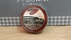 columbus SHOE POLISH コロンブス　ツヤ出し　WAX　靴クリーム　DARK BROWN 濃茶　靴墨　ワックス　40g　靴磨き　h