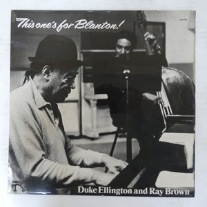 48045878;【UK盤/PABLO/コーティングジャケ】Duke Ellington And Ray Brown / This One