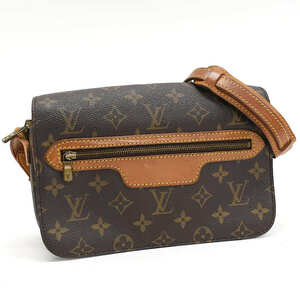 1円 ◆美品 LOUIS VUITTON ルイヴィトンショルダーバッグ サンジェルマン24 M51210 モノグラム ブラウン◆K.Cipg.tI-24