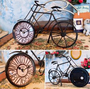 アンティークな部屋 / Bicycle clock / レトロな自転車時計 / Black #インテリア雑貨 #店舗什器 #自転車 #置時計