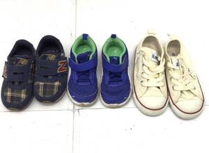 キッズ スニーカー まとめ売り 3点セット puma CONVERSE new balance 13.5cm 14cm 16cm 24102303