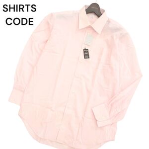 未使用★ SHIRTS CODE シャツコード 長袖 形態安定加工★ ドレスシャツ ワイシャツ Sz.LL　メンズ ビジカジ 大きいサイズ　C4T01670_2#C