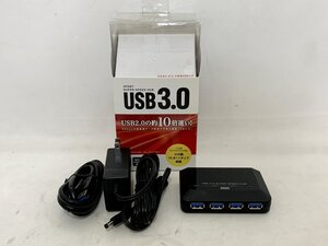 SANWA サンワサプライ 4ポートUSB3.0ハブ USB-HGW410BKN カラー: ブラック 未使用箱付き品