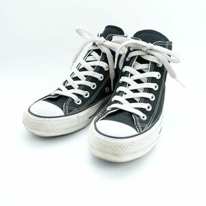 Converse All Star コンバースオールスター 22.5 100 COLORS HI ハイカットスニーカー レースアップ キャンバス地 黒 ブラック /FC23