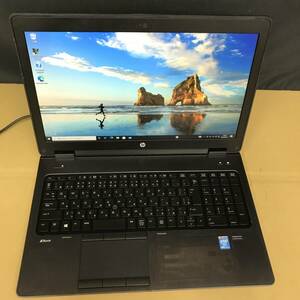 HP ZBook15 Mobile Workstation Quadro K2100M Core i7-4800M /16GB/SSD256GB/無線/ 現状品、ジャング品　（2828-5）