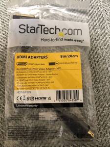 StarTech.com HDMI-DVI-D変換ケーブルアダプタ 20cm HDMI(19ピン) オス-DVI-D(25ピン) メス HDDVIMF8IN