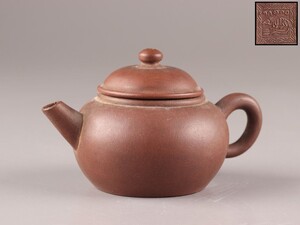 中国古玩 唐物 煎茶道具 朱泥 紫泥 紫砂壷 茶壷 急須 時代物 極上品 初だし品 D0561