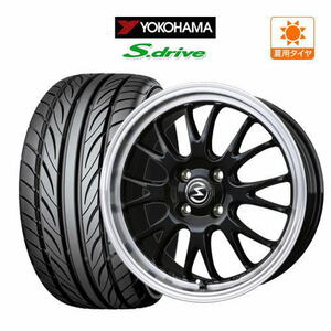 サマータイヤ ホイール 4本セット BADX エスホールド S-8M YOKOHAMA DNA S.drive ドライブ (ES03/ES03N) 165/45R16