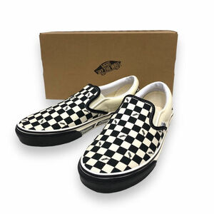 ▼未使用 【VANS】バンズ×スタンダードカリフォルニア コラボ スリッポン V98CF SD チェッカー サイズ25.5cm メンズ シューズ 靴 RA6589