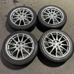 [6040] ★ 225/45R18 4本セット冬タイヤ TOURANOR WINTER PRO TSU2 [2022年] アルミンホイール 18X7 1/2J PCD114.3 