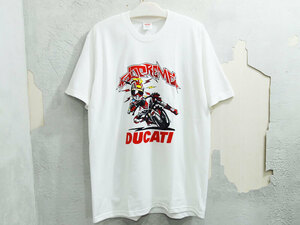 美品 L サイズ 24SS Supreme Ducati Bike Tee Tシャツ ドゥカティ バイク White シュプリーム FT