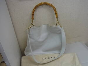 161118K72-1119K-A3□グッチ GUCCI□バンブー レザー 2way ハンドバッグ ショルダーバッグ 001 1577 2615 内部劣化有り／中古品