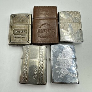 UR145 まとめ ▲ Zippo ジッポー オイルライター 5点まとめセット 猫 ハーレーダビッドソン 他 喫煙具 喫煙グッズ 5点火花あり ①