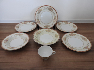 ★☆Noritake ノリタケ NIPPON TOKI KAISHA カップ　大皿　深皿　プレート　７点セット　☆★