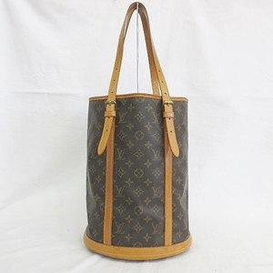 ルイヴィトン LOUIS VUITTON モノグラム バケットGM ショルダーバッグ トートバッグ バケツ型 レザー M42236 24041001S