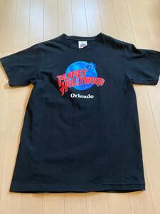 【ビンテージ古着】PLANET HOLLYWOOD プラネットハリウッド Tシャツ USA製 アメリカのディズニーランド Mサイズ相当