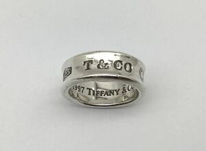 ⑯ TIFFANY&Co. ティファニー 1837 ナロー リング SILVER シルバー 925 SV リング 指輪 8号 アクセサリー 