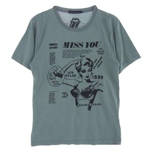 HYSTERIC GLAMOUR 0622CT02 XXX トリプルエックス ROLLING STONES ローリングストーンズ MISS YOU プリント Tシャツ 【中古】