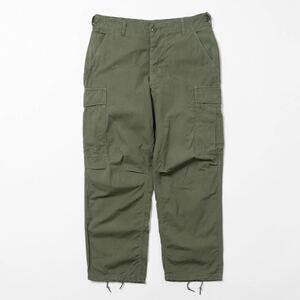 希少サイズ MEDIUM SHORT 米軍実物 ジャングルファティーグ カーゴパンツ 3rd ノンリップ ポプリン M-S vintage US ARMY OG 107 アメリカ軍