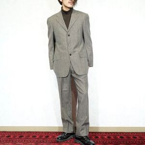 Salvatore Ferragamo HOUNDTOOTH PATTERNED DESIGN WOOL SET UP SUITサルヴァトーレフェラガモ千鳥格子柄デザインウールセットアップスーツ