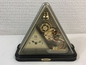 11/19a6 置時計 SEIKO Puppet RY411S セイコー　パペット アナログ時計 クォーツ 電池式 からくり時計 メロディー 4種類 インテリア 小物