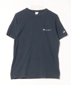 「Champion」 長袖Tシャツ M ネイビー メンズ