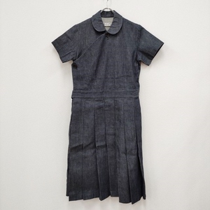 robe de chambre COMME des GARCONS 丸襟デニムワンピース プリーツ AD2001 RE-O24 ローブドシャンブル コムデギャルソン 4-0509S 233510