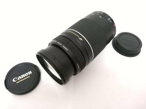 【美品】Canon キャノン ウルトラソニック EF75-300mm F4-5.6 III USM 望遠ズームレンズ/カメラレンズ/全長約15cm/04KO092406-6