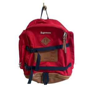 【Supreme Back Pack Bag Red 2008aw 赤 レッド リュック バックパック バッグ ボックスロゴ 茶色 レザー 革 初期 シュプリーム】