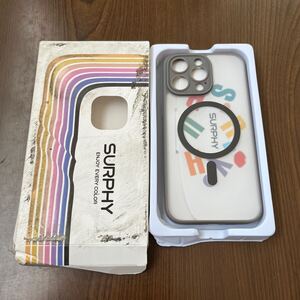 606a1414☆ SURPHY iPhone15 pro max用ケース 半透明 MagSafe対応, フィルム付き 6.7インチ対応(2023) 携帯ケース iphone15プロ マックス