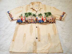 【ROYAL ロイヤル】HAWAIIAN CREATIONSアロハシャツ クラシックカーmen