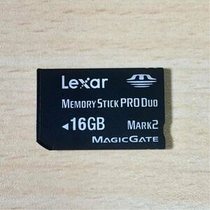 ■動作確認済■ Lexarメモリースティック PRO DUO 16GB メモリーカード デジカメ memory SONY SanDisk