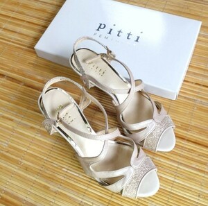 pitti FEMININE 　靴　サンダル　ヒール　23cm EE　色 BGM　レディース