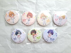 うたの☆プリンスさまっ♪音也トキヤ真斗レン翔セシル那月 アニメイト誕生日 バースデー缶バッジ ST☆RISH うたプリ