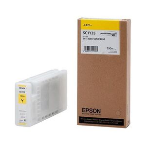 【新品】(まとめ) エプソン EPSON インクカートリッジ イエロー 350ml SC1Y35 1個 〔×10セット〕