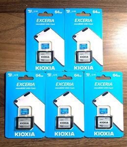 microSDカード 64GB 東芝が社名変更「KIOXIA」【5個セット】